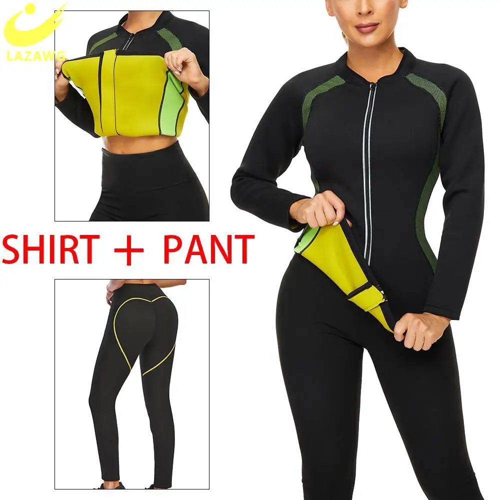 LAZAWG Women Sauna Workout Tops Slimming Sweat Shirt Neoprene Leggings Trimmer Pants Woman Sweat Shirts Hot Neoprene Body Shaper
LAZAWG Women Sauna Workout Tops Slimming Sweat Shirt Neoprene Leggings Trimmer Pants Woman Sweat Shirts Hot Neoprene Body Shaper