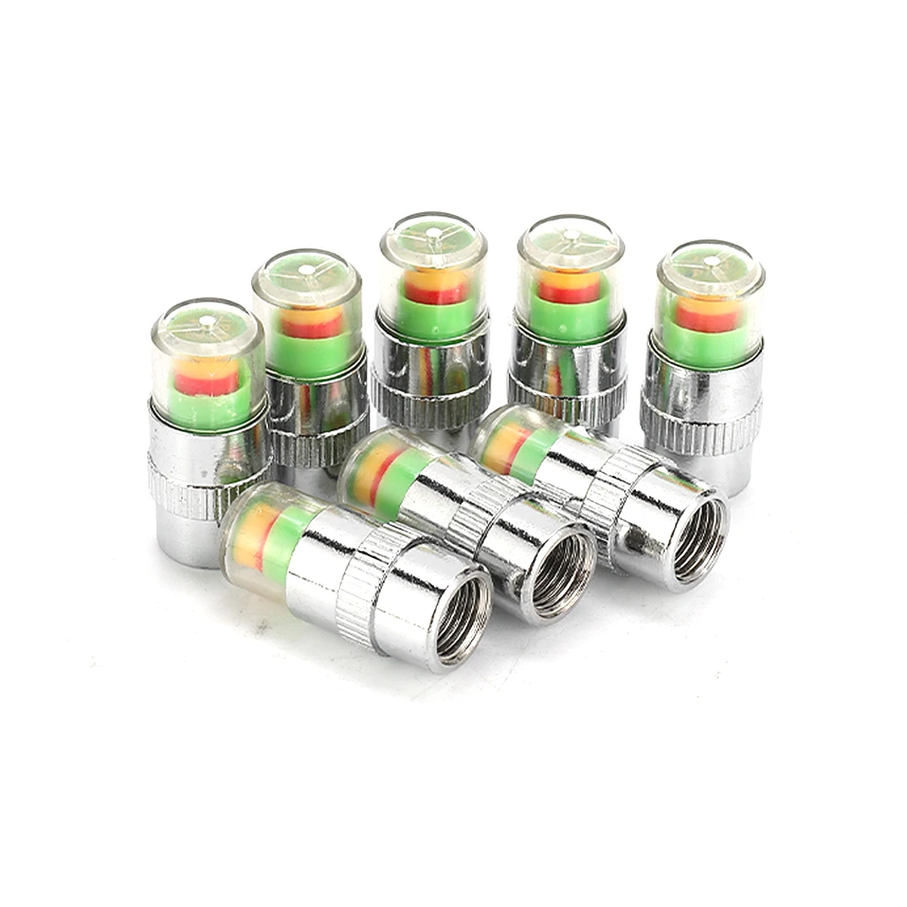 Tire Pressure Indicator Valve Universal W/ Sensor Indicator Car Tyre Tire Pressur 3 Color Silver W/Sensor Indicator
Tire Pressure Indicator Valve Universal W/ Sensor Indicator Car Tyre Tire Pressur 3 Color Silver W/Sensor Indicator