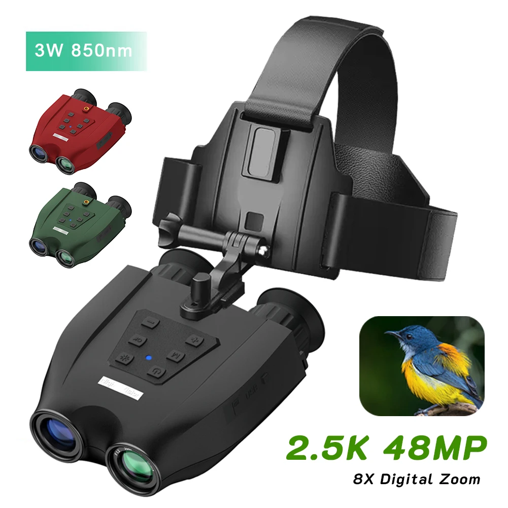 Monoculars Night Vision Device 8X Digital Zoom 300M Infrared Hunting Telescope Camera Supplies Outdoor Day Night Dual Use
Monoculars Night Vision Device 8X Digital Zoom 300M Infrared Hunting Telescope Camera Supplies Outdoor Day Night Dual Use