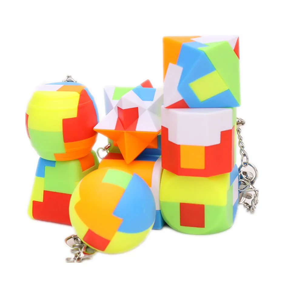 Mini Keychain Magic Cube Puzzle Toy 2x2x2 3x3x3 Trihedral Cylinder Pyramid Cubo Magico Educational Toy For Children Gift
Mini Keychain Magic Cube Puzzle Toy 2x2x2 3x3x3 Trihedral Cylinder Pyramid Cubo Magico Educational Toy For Children Gift