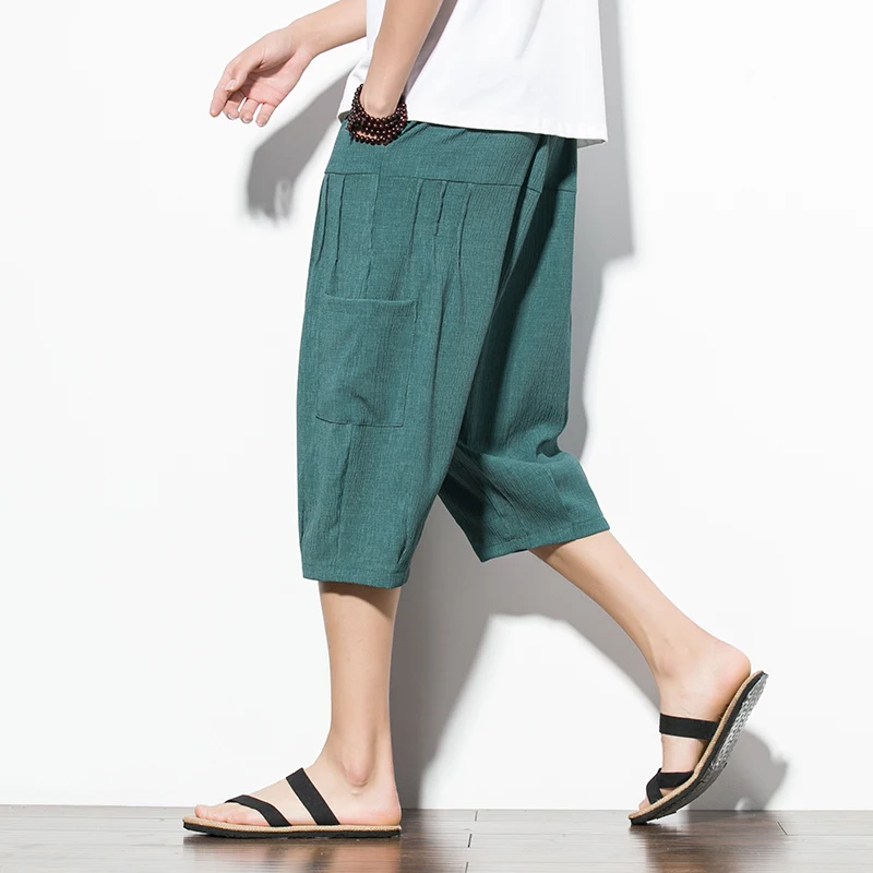 Men Cotton Harem Calf Length Pants 2022 Summer Japanese Vintage Women Hip Hop Plus Size Wide Leg Trousers 
Men Cotton Harem Calf Length Pants 2022 Summer Japanese Vintage Women Hip Hop Plus Size Wide Leg Trousers