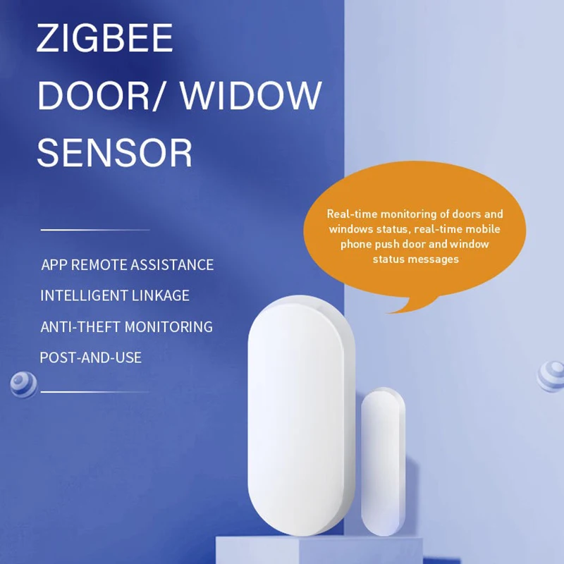 Tuya ZigBee Door Magnetic Sensor Smart Doors & Windows Alarm Anti-Theft Monitoring Support Smart Scene Linkage
Tuya ZigBee Door Magnetic Sensor Smart Doors & Windows Alarm Anti-Theft Monitoring Support Smart Scene Linkage