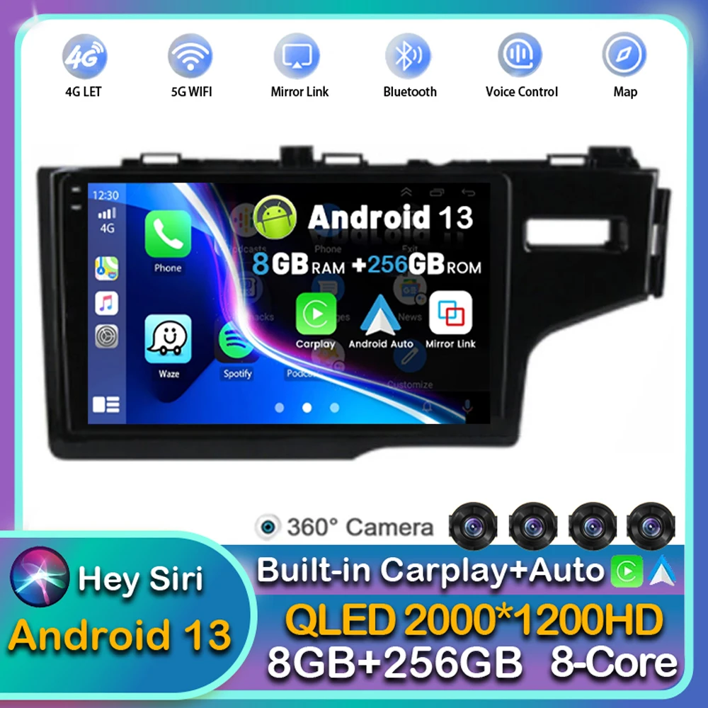 Android 13 Carplay для Honda Jazz 3 2015 - 2018 2019 2020 подходит для 3 GP GK 2013 - 2020 автомобильный радиоприемник мультимедийный плеер стерео WiFi + 4G DPS
Android 13 Carplay для Honda Jazz 3 2015 - 2018 2019 2020 подходит для 3 GP GK 2013 - 2020 автомобильный радиоприемник мультимедийный плеер стерео WiFi + 4G DPS