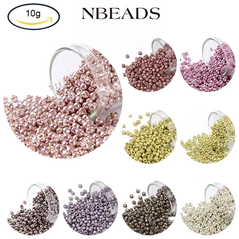 NBEADS 10g Round Seed Beads Japanese Seed Beads (557) Gold Metallic 8/0 3mm Hole: 1mm about 222pcs/10g
NBEADS 10g Round Seed Beads Japanese Seed Beads (557) Gold Metallic 8/0 3mm Hole: 1mm about 222pcs/10g