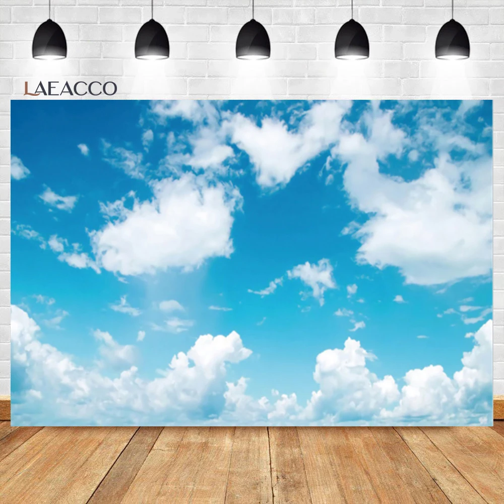 Laeacco Blue Sky White Clouds Photo Backdrop Newborn Baptism Baby Shower Kid Birthday Portrait Customized Photography Background
Laeacco Blue Sky White Clouds Photo Backdrop Newborn Baptism Baby Shower Kid Birthday Portrait Customized Photography Background