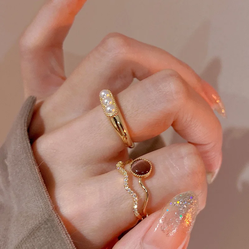 Korean Fashion Delicate Opal Zircon Pearl Open Ring for Women Elegant Personality Design Wedding Party Jewelry Nice Accessories
Korean Fashion Delicate Opal Zircon Pearl Open Ring for Women Elegant Personality Design Wedding Party Jewelry Nice Accessories