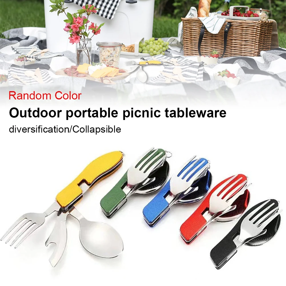 3 In 1 Outdoor Tableware Set Camping Cooking Supplies Stainless Steel Spoon Folding Pocket Kits Home Picnic Hiking Travel Tools
3 In 1 Outdoor Tableware Set Camping Cooking Supplies Stainless Steel Spoon Folding Pocket Kits Home Picnic Hiking Travel Tools