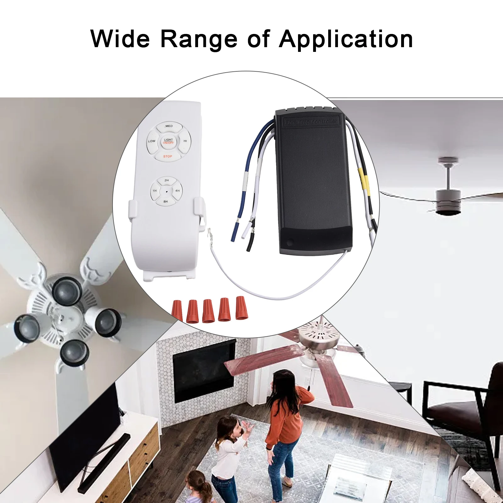 Brand New Fan Remote Control With Receiver Buzzer Ceiling Fan Control Fan Intelligent Kit Remote Smart WiFi Voice
Brand New Fan Remote Control With Receiver Buzzer Ceiling Fan Control Fan Intelligent Kit Remote Smart WiFi Voice