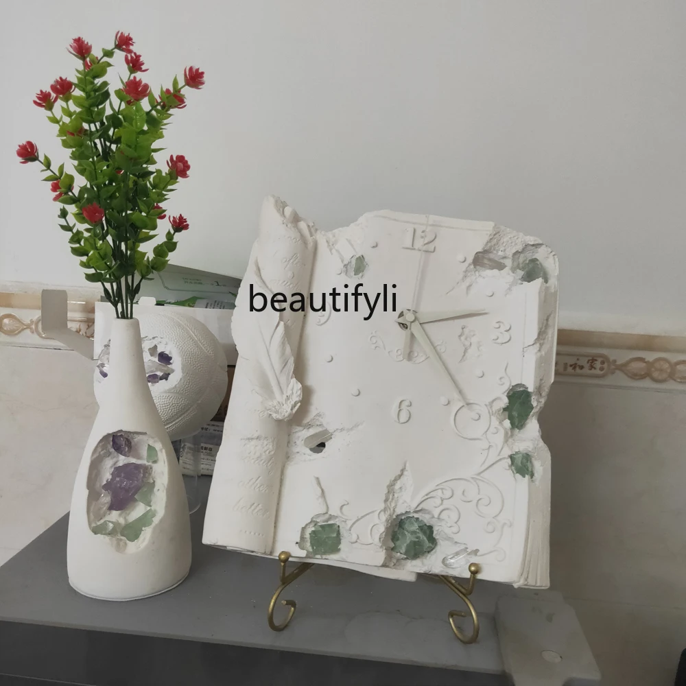 yj Eroded Ancient Books Nordic Style Art Creative Study Fashion Simple Modern Clock 
yj Eroded Ancient Books Nordic Style Art Creative Study Fashion Simple Modern Clock