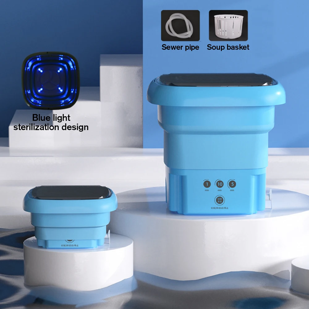 Portable Washing Machine , Foldable Mini Small Washer for Baby Clothes, Underwear or Small Items, Suitable for Apartment, RV
Portable Washing Machine , Foldable Mini Small Washer for Baby Clothes, Underwear or Small Items, Suitable for Apartment, RV