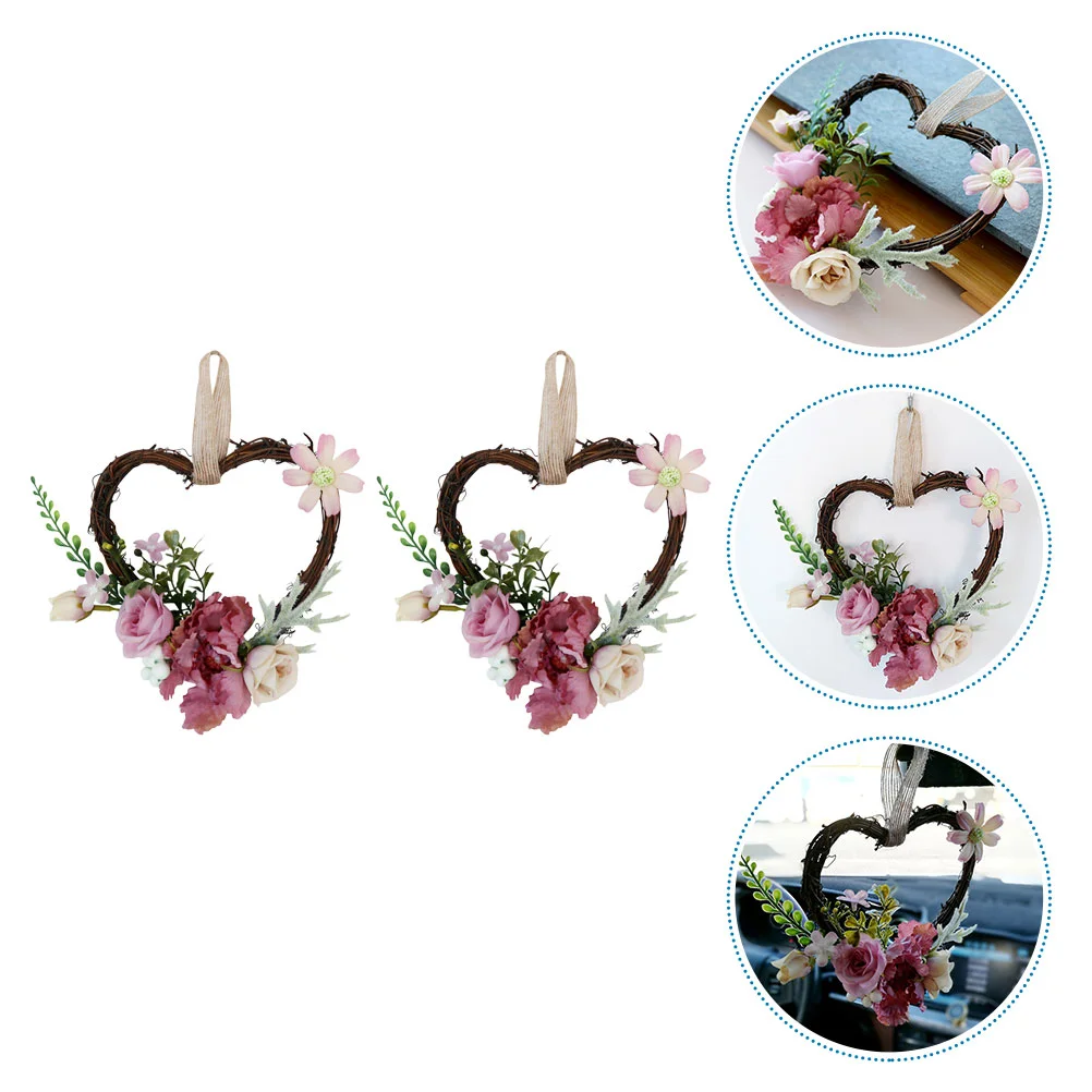 2pcs Rattan Wreath Decorative Simulated Garland Pendant Festival Wall Adornment
2pcs Rattan Wreath Decorative Simulated Garland Pendant Festival Wall Adornment