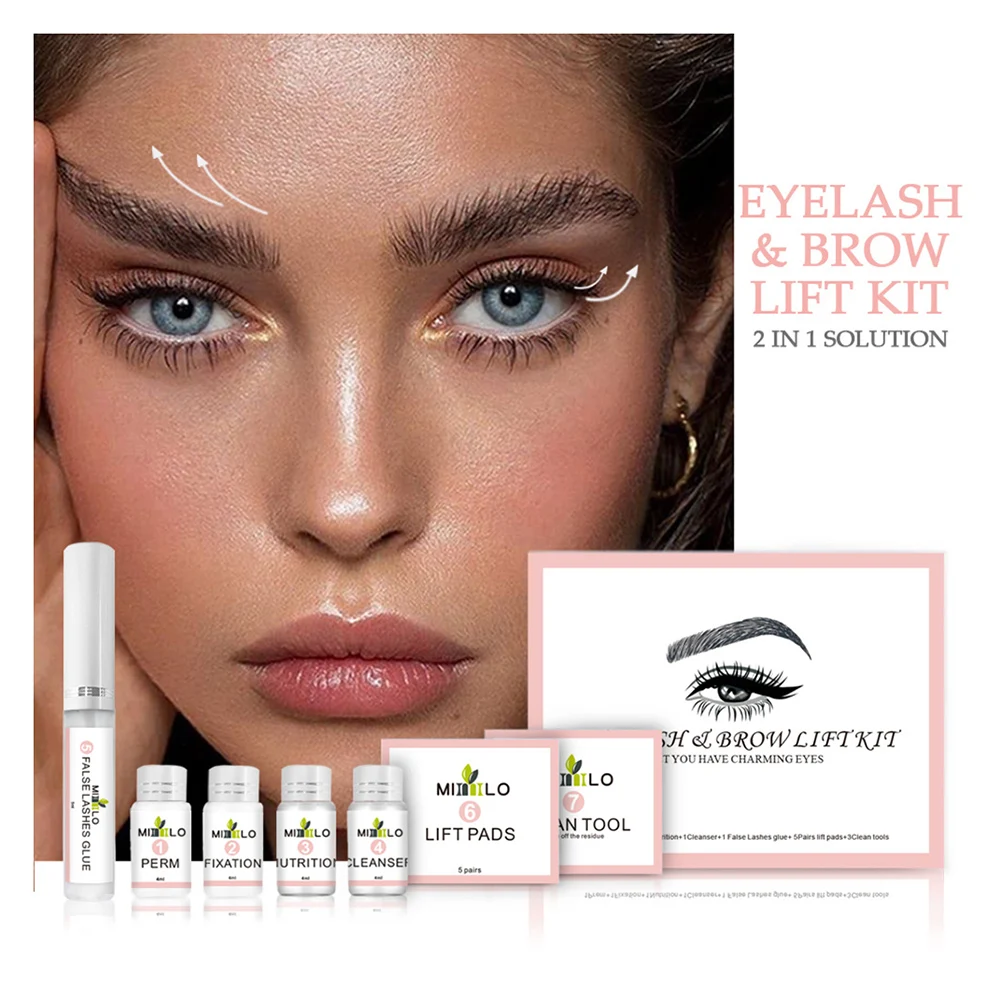 Women Eyelash Lift Kit Semi-Permanent Eyelashes Eyebrows Lamination Set Lashes Lifting Brow Enhancers Makeup Tool For Home Salon
Women Eyelash Lift Kit Semi-Permanent Eyelashes Eyebrows Lamination Set Lashes Lifting Brow Enhancers Makeup Tool For Home Salon