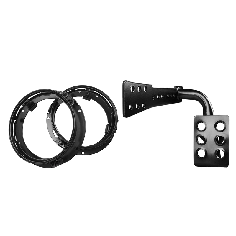 2Pcs Headlight Bracket 7 Inch With Dead Pedal Left Side Foot Rest, For Jeep Wrangler JK Unlimited 2007-2018
2Pcs Headlight Bracket 7 Inch With Dead Pedal Left Side Foot Rest, For Jeep Wrangler JK Unlimited 2007-2018