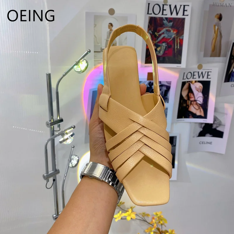 Retro Women Summer Flat With Sandals 2022 Female Square Toe Cross Design Sheepskin Sandals Casual Vacation Fisherman Sandals
Retro Women Summer Flat With Sandals 2022 Female Square Toe Cross Design Sheepskin Sandals Casual Vacation Fisherman Sandals