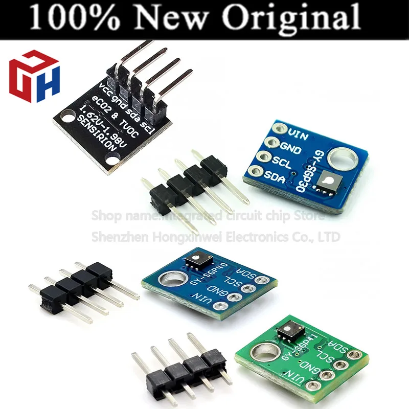 SGP41 SGP40 SGP30 Air Quality Sensor Digital TVOC Detection Chip Compatible for Arduino Demo Board
SGP41 SGP40 SGP30 Air Quality Sensor Digital TVOC Detection Chip Compatible for Arduino Demo Board
