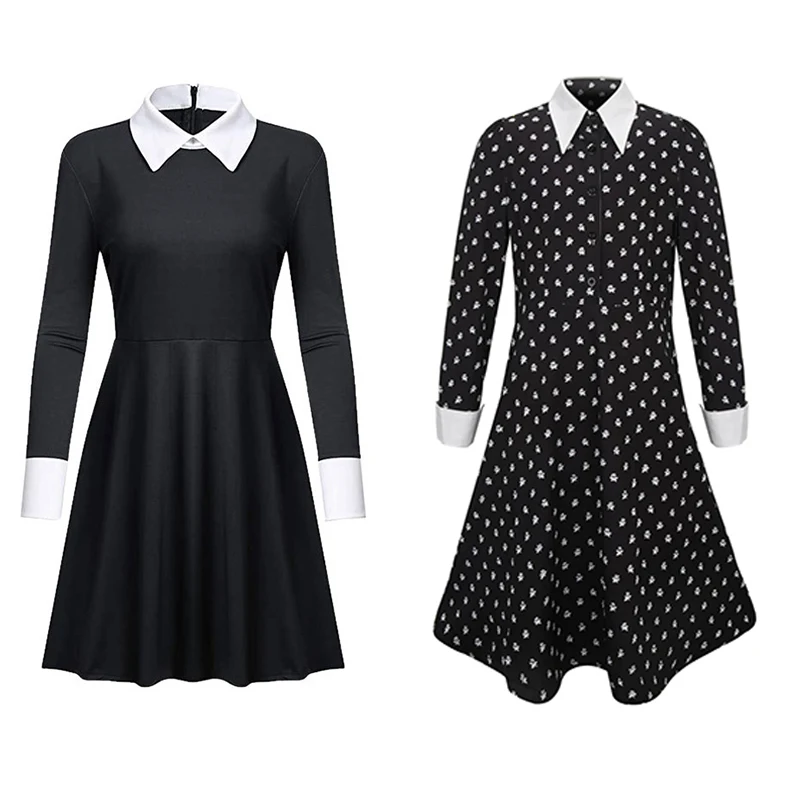 Movie Addams Cosplay Wednesday Addams Cosplay Wig Black Fancy Dress Halloween Party Costume Adult
Movie Addams Cosplay Wednesday Addams Cosplay Wig Black Fancy Dress Halloween Party Costume Adult