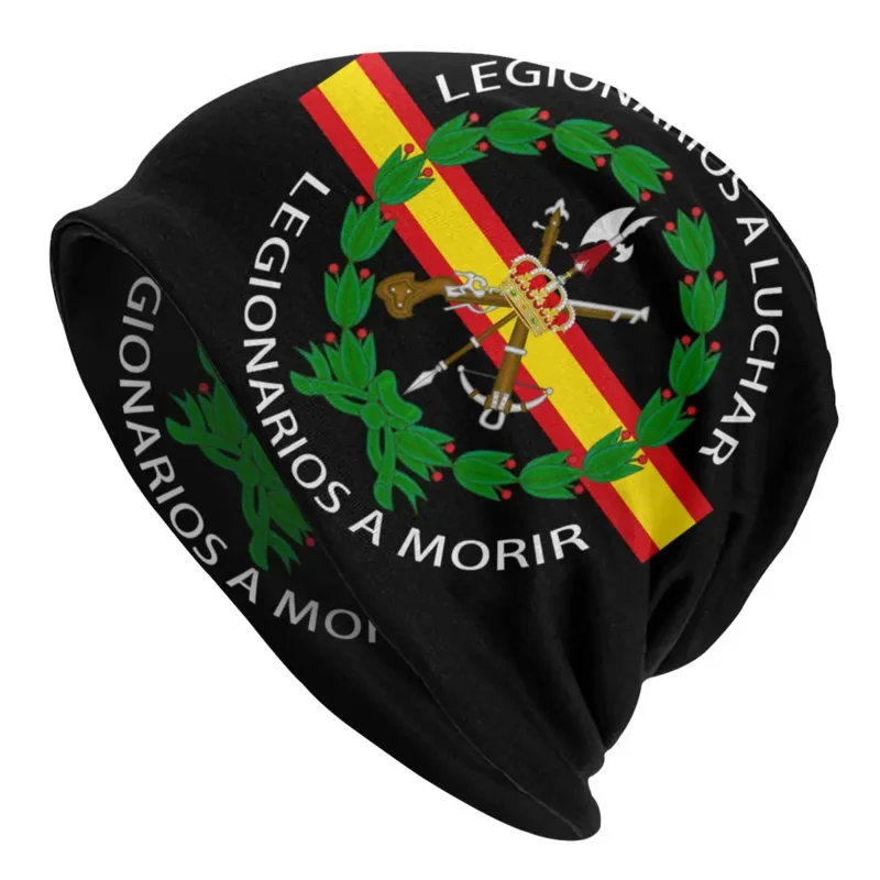 

Шапка-бини испанский легион, вязаные шапки для женщин и мужчин, зимние теплые шапки в стиле хип-хоп, герб Испании, Лыжные шапки