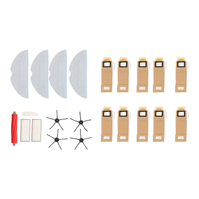 Запчасти для робота-пылесоса XIAOMI Roborock S7 / S7 Plus T7S, основная щетка, Швабра, фильтр НЕРА, мешок для сбора пыли 
Запчасти для робота-пылесоса XIAOMI Roborock S7 / S7 Plus T7S, основная щетка, Швабра, фильтр НЕРА, мешок для сбора пыли