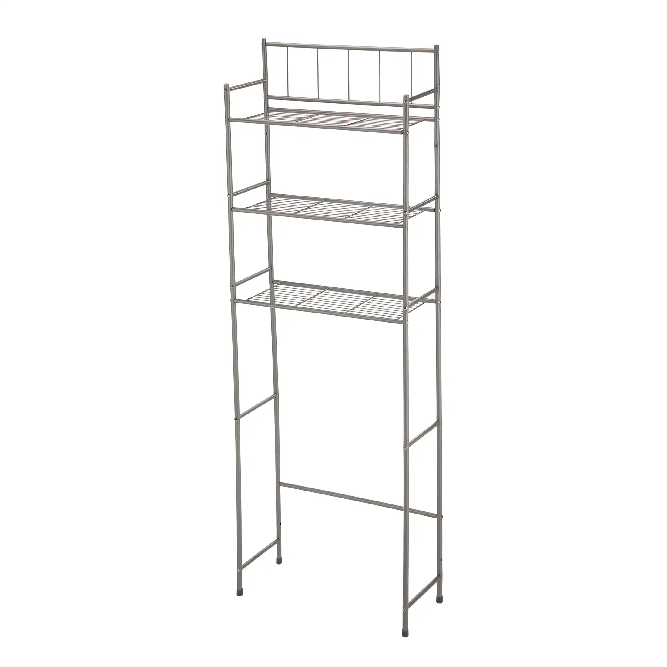 

Mainstays 4 Piece Steel Satin Nickel Bath Shelves Set 15 lb Capacity per Shelf for Adult - Teen Ages