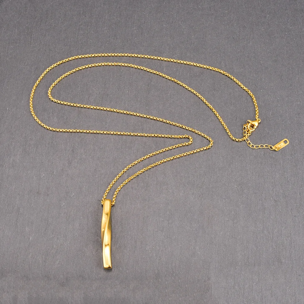 Sweater chain curved solid stick fashion autumn and winter necklace long titanium steel
Sweater chain curved solid stick fashion autumn and winter necklace long titanium steel