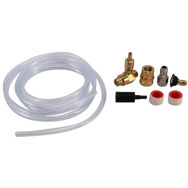 Downstream Injector For Pressure Washer, Power Washer Injector Kit, Soap Injector, 3/8 Inch Quick Connect, 4000 PSI
Downstream Injector For Pressure Washer, Power Washer Injector Kit, Soap Injector, 3/8 Inch Quick Connect, 4000 PSI