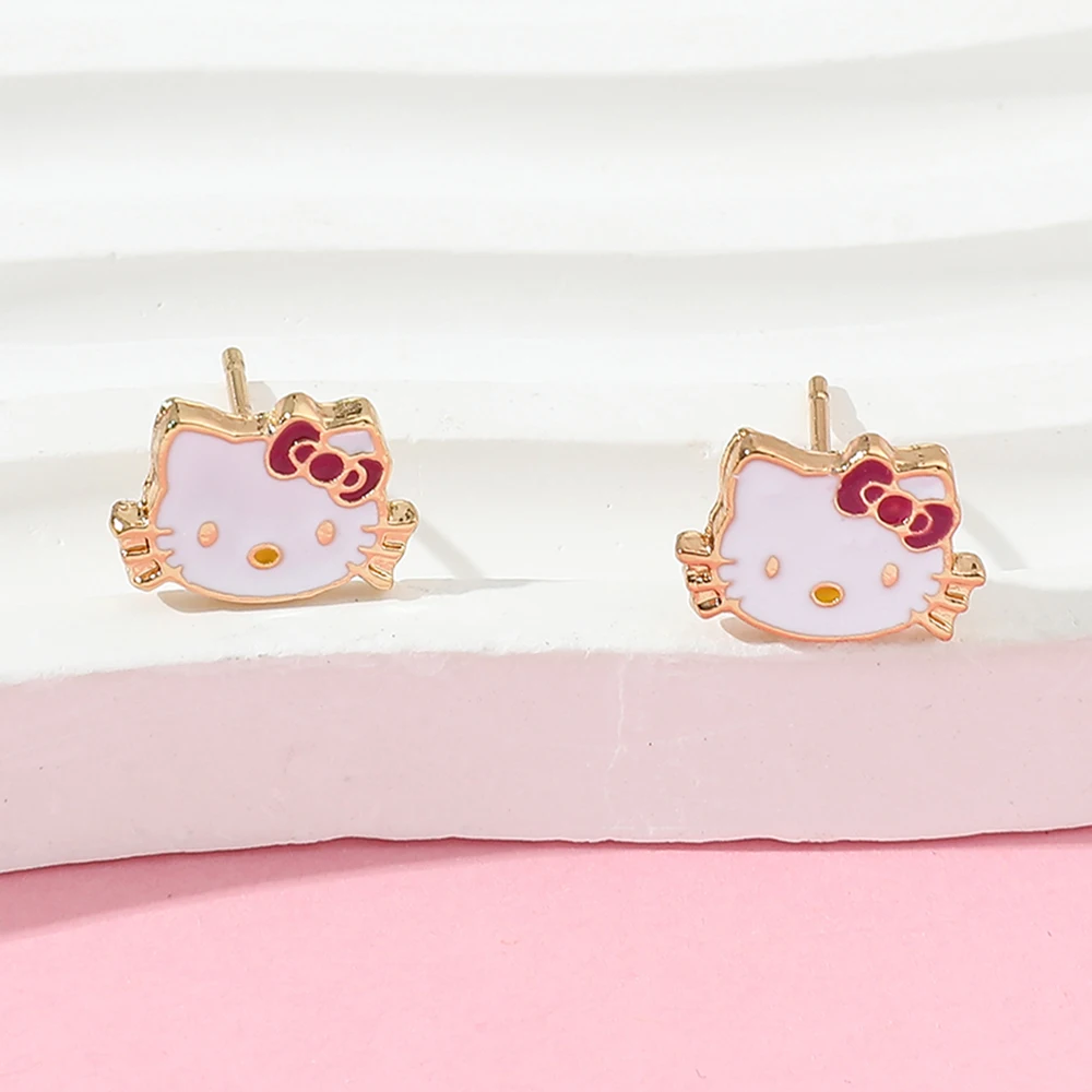 Мультяшные аниме серьги Sanrio Kawaii Hello Kitty коллекция металлические эмалевые серьги для модных женщин ювелирные изделия Аксессуары игрушка подарок
Мультяшные аниме серьги Sanrio Kawaii Hello Kitty коллекция металлические эмалевые серьги для модных женщин ювелирные изделия Аксессуары игрушка подарок