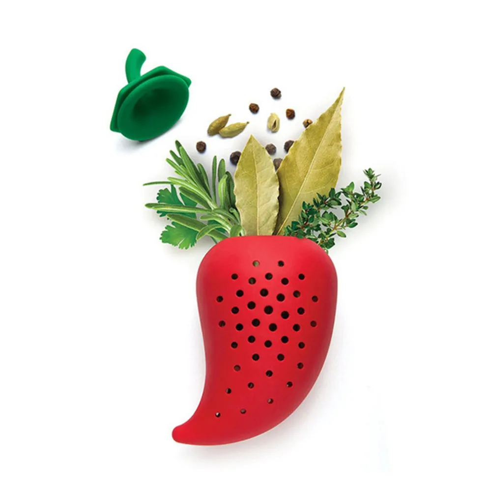 Spice filter Creative Red Chili Shape Spice Filter Stew Soup Silicone Seasoning Bag Tea Herbal Infuser Filter Kitchen Tools
Spice filter Creative Red Chili Shape Spice Filter Stew Soup Silicone Seasoning Bag Tea Herbal Infuser Filter Kitchen Tools