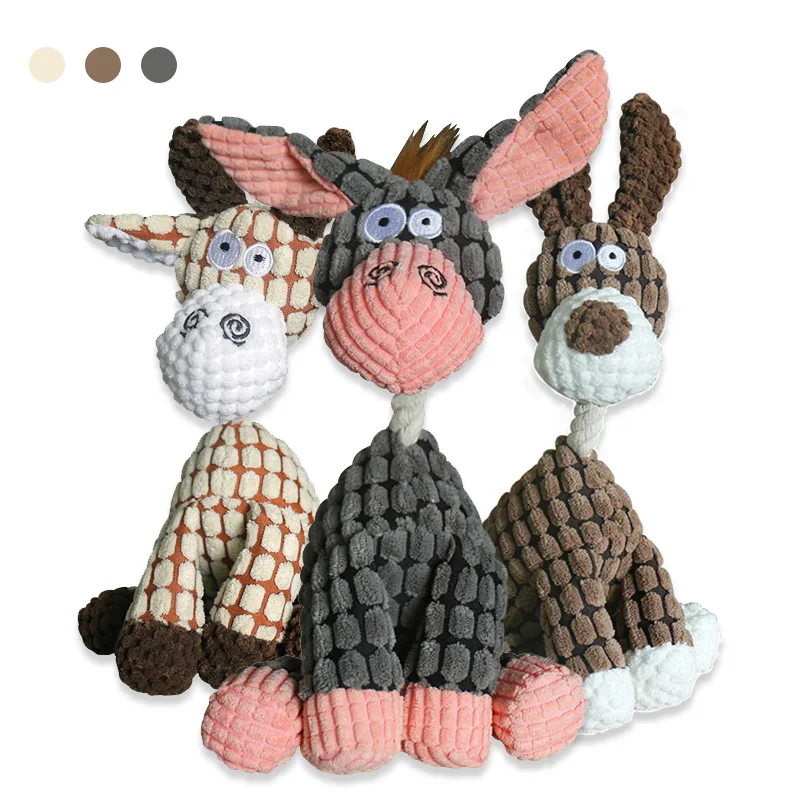 Dog Toy Squeak Molar Fun Donkey-shaped Pet Toy Plush Bite-resistant High-quality Sounding Toy Dog Cat Pet Training Supplies
Dog Toy Squeak Molar Fun Donkey-shaped Pet Toy Plush Bite-resistant High-quality Sounding Toy Dog Cat Pet Training Supplies