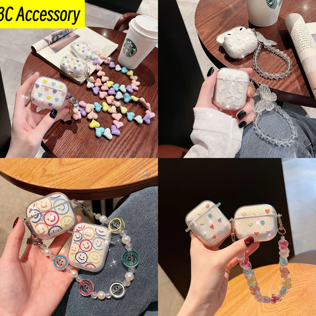 3D glitter Clear bear heart love /blue /butterfly Protective Case Soft Silicone TPU Cover for AirPod 1 2 3 Pro 2 2022 Shock Case
3D glitter Clear bear heart love /blue /butterfly Protective Case Soft Silicone TPU Cover for AirPod 1 2 3 Pro 2 2022 Shock Case