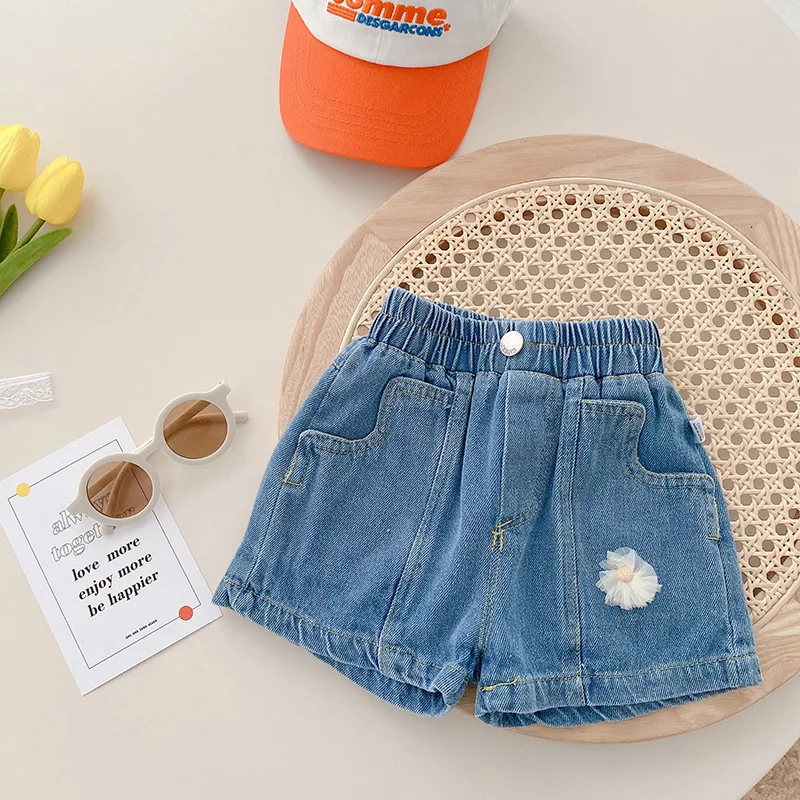 Girls Denim Shorts Summer Toddler Kids Flower Short Jeans Cotton Casual Children Short Pants 1-6 Years
Girls Denim Shorts Summer Toddler Kids Flower Short Jeans Cotton Casual Children Short Pants 1-6 Years