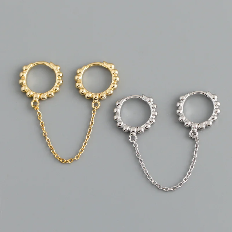 Eh1223 personalized fashion earrings round bead chain S925 Tremella button Circle Earrings for women
Eh1223 personalized fashion earrings round bead chain S925 Tremella button Circle Earrings for women