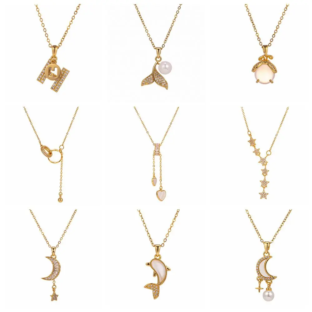 316LStainless Steel Women's Necklaces 2022 Korean New Fashion Fish Tail Heart Star Moon Zircon Necklace Pendant Party Jewelry
316LStainless Steel Women's Necklaces 2022 Korean New Fashion Fish Tail Heart Star Moon Zircon Necklace Pendant Party Jewelry