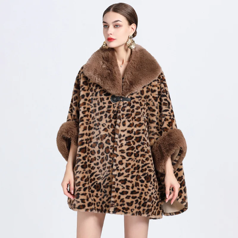 832# autumn and winter new style plush thickened imitation otter rabbit fur collar cape large woolen sweater cardigan women
832# autumn and winter new style plush thickened imitation otter rabbit fur collar cape large woolen sweater cardigan women