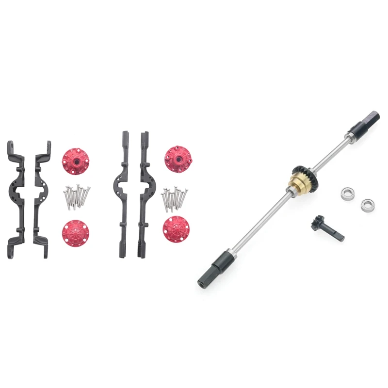 2 Set RC Car Part: 1 Set Front And Rear Assembly Axle Housing & 1 Set Drive Shaft Gear Bridge Axle Differential Kit
2 Set RC Car Part: 1 Set Front And Rear Assembly Axle Housing & 1 Set Drive Shaft Gear Bridge Axle Differential Kit