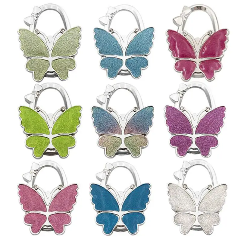 1PCS Portable Foldable Fashion Butterfly Purse Bag Table Hook Holder For Student Handbag Hanger For Home Decoration Desk Hook
1PCS Portable Foldable Fashion Butterfly Purse Bag Table Hook Holder For Student Handbag Hanger For Home Decoration Desk Hook