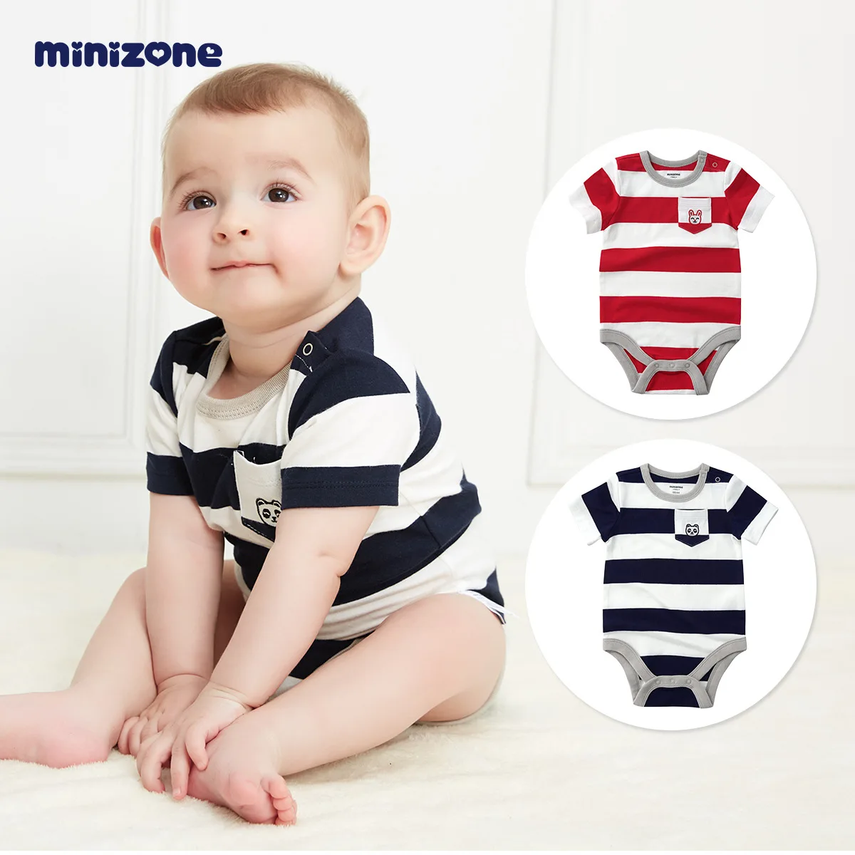 Одежда для новорожденных minizone, детское боди с коротким рукавом, хлопковый комбинезон в полоску и с карманами для мальчиков
Одежда для новорожденных minizone, детское боди с коротким рукавом, хлопковый комбинезон в полоску и с карманами для мальчиков