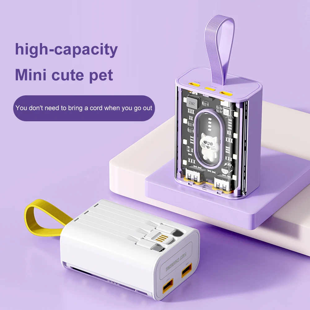 20000mAh Cartoon Emergency Power Banks LED Night Lamp Mini Fast Charging Power Supply with Lanyard Outdoor Charging Device
20000mAh Cartoon Emergency Power Banks LED Night Lamp Mini Fast Charging Power Supply with Lanyard Outdoor Charging Device
