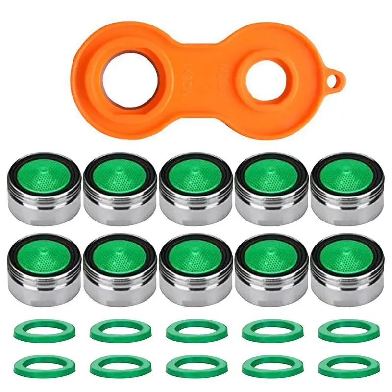 10 Pcs Faucet Tap Water Saving Aerator Copper With Faucet Aerator Wrench Jet Regulators Filter Spare Part For Kitchen Bath Tools
10 Pcs Faucet Tap Water Saving Aerator Copper With Faucet Aerator Wrench Jet Regulators Filter Spare Part For Kitchen Bath Tools