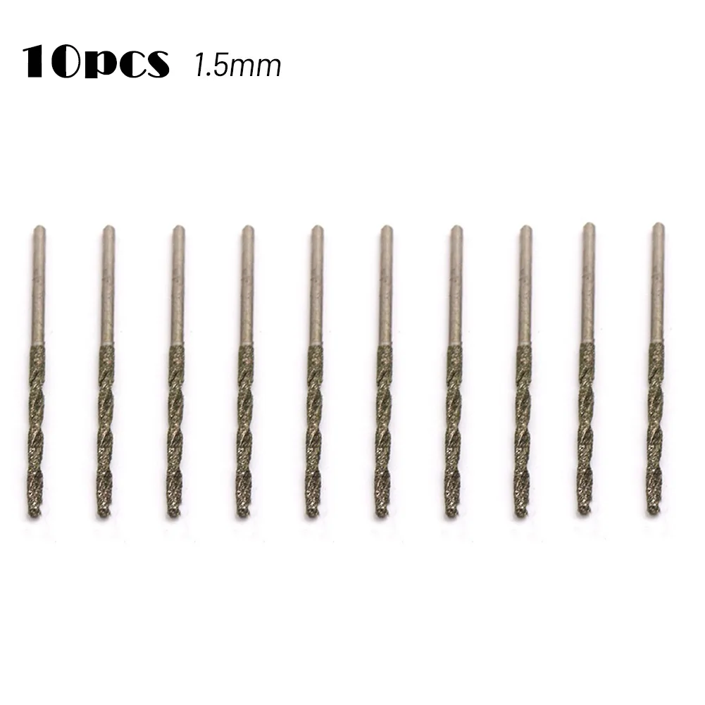 10pcs Drill Bits Diamond Coated Spiral Micro Jade Straight Shank Drilling Tool For Drilling Polishing Jewelry Jade Metal Agate
10pcs Drill Bits Diamond Coated Spiral Micro Jade Straight Shank Drilling Tool For Drilling Polishing Jewelry Jade Metal Agate