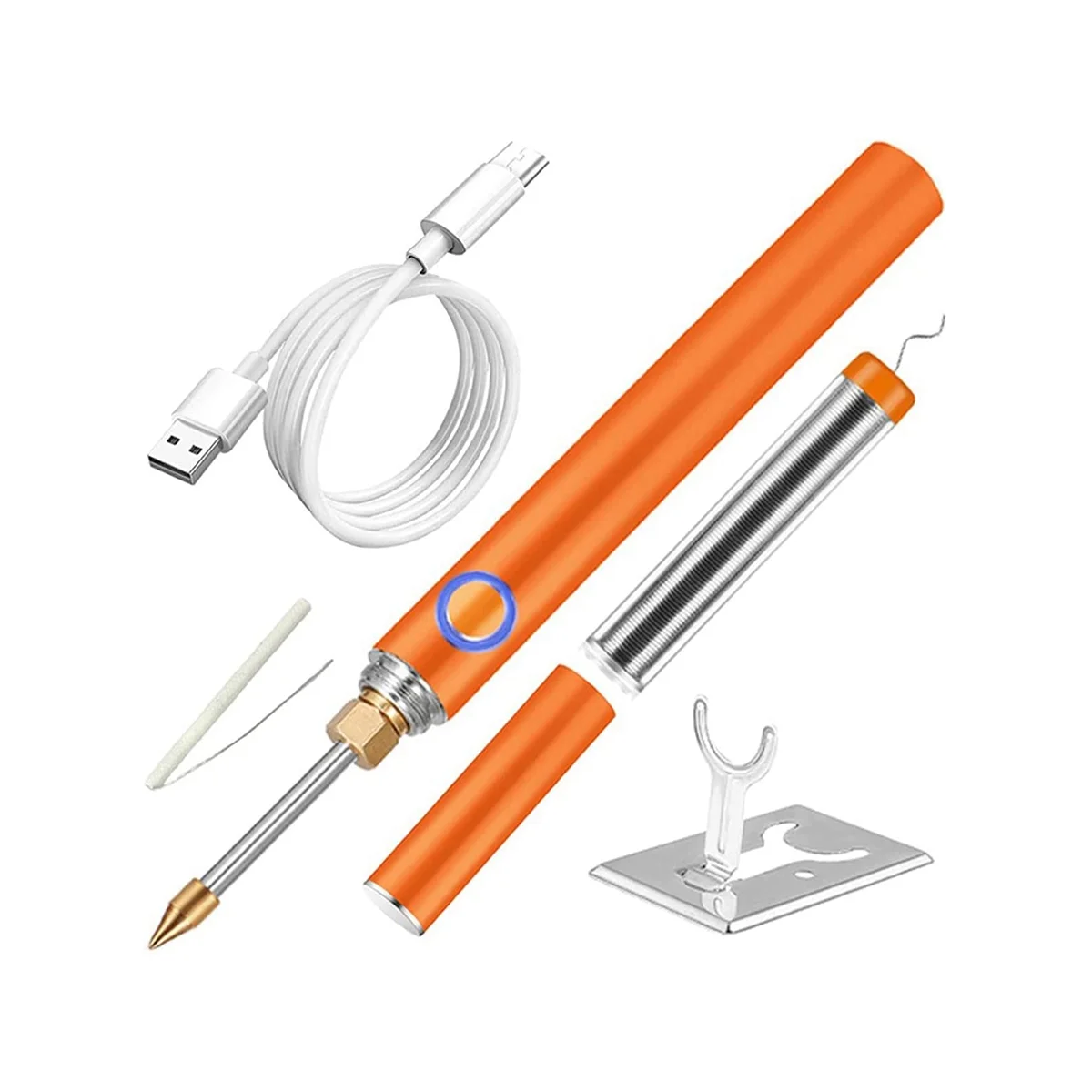 Soldering Iron Kit,Cordless Household Electric Soldering Iron 5V 15W 1100MAh Portable Soldering Kit, DIY Welding
Soldering Iron Kit,Cordless Household Electric Soldering Iron 5V 15W 1100MAh Portable Soldering Kit, DIY Welding