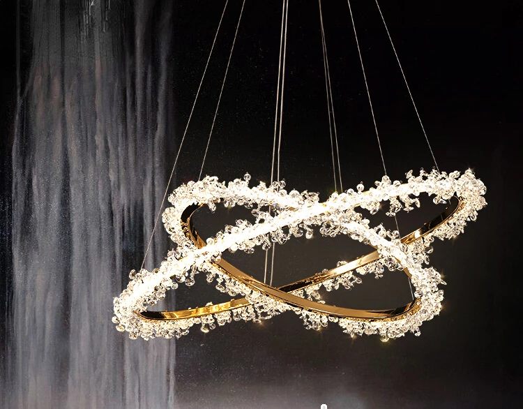 Modern Light Luxury Led Living Room Chandelier Crystal Lamp Bedroom Dining Room Chandelier Creative Circle Chandelier Nordic
Modern Light Luxury Led Living Room Chandelier Crystal Lamp Bedroom Dining Room Chandelier Creative Circle Chandelier Nordic