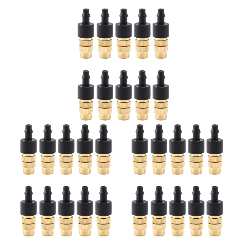 30 Pcs Adjustable Misting Nozzle For Gardening Sprinkle Brass Watering Sprinkler Sprayer For Irrigation System
30 Pcs Adjustable Misting Nozzle For Gardening Sprinkle Brass Watering Sprinkler Sprayer For Irrigation System