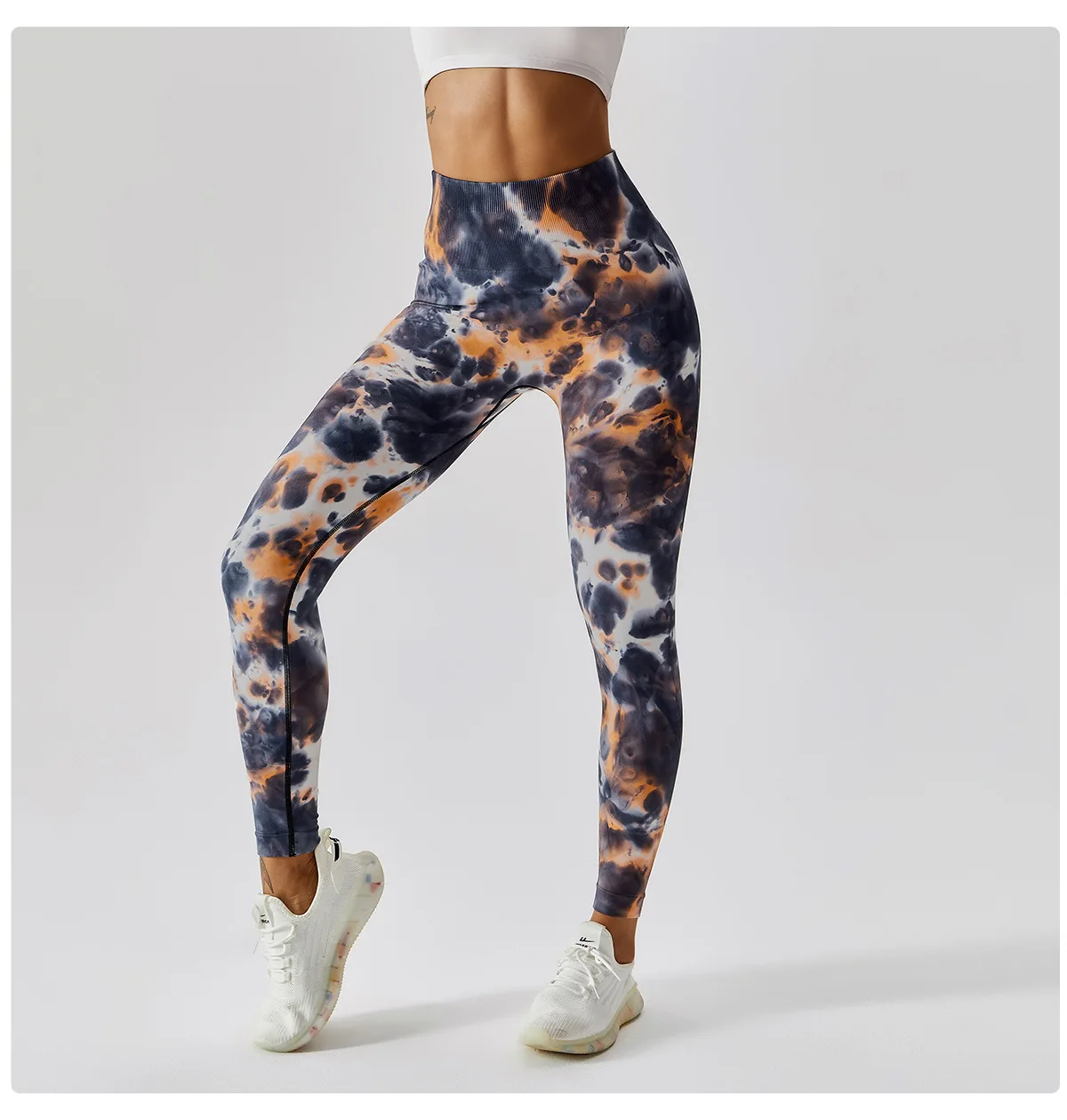Tie Dyed Seamless Yoga Pants Women's High Waist Running Sports Leggings Wearing Honey Peach Hip Lifting Fitness Leggings
Tie Dyed Seamless Yoga Pants Women's High Waist Running Sports Leggings Wearing Honey Peach Hip Lifting Fitness Leggings