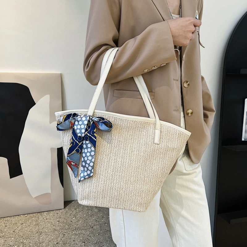 Straw Beach Bag Vintage Woven Shoulder Bags Bohemian Summer Vacation Casual Tote Handbag for Women Girls
Straw Beach Bag Vintage Woven Shoulder Bags Bohemian Summer Vacation Casual Tote Handbag for Women Girls