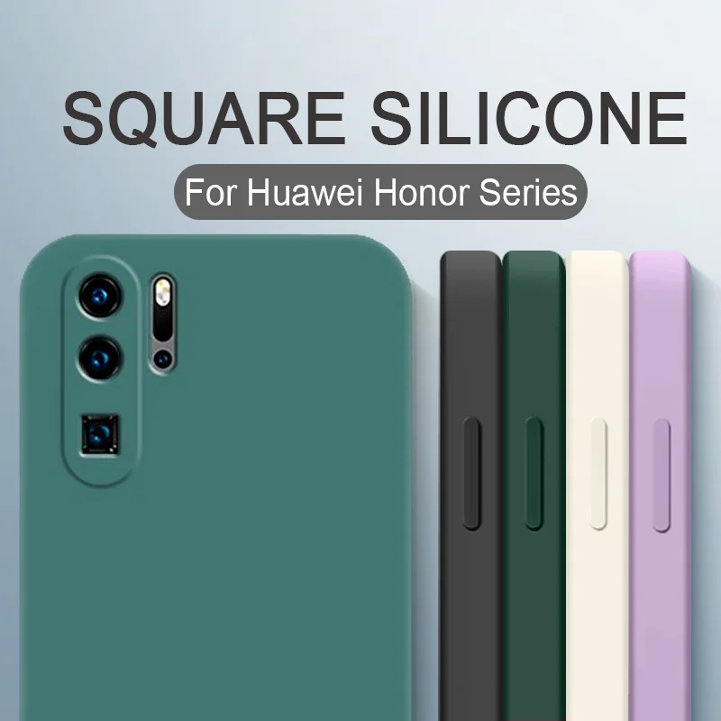 Фото Чехол силиконовый для Huawei Honor 60 Pro 50 SE V40 V30 30 Plus X20 20 20S 20i 10i 10X Lite 9X Nova 8 7 | Мобильные