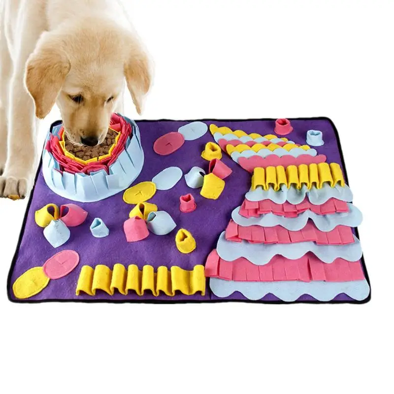 Pet Dog Nose Smell Training Sniffing Pad Dog Puzzle Toy Slow Feeding Bowl Food Dispenser Carpet Washable Dog Toys
Pet Dog Nose Smell Training Sniffing Pad Dog Puzzle Toy Slow Feeding Bowl Food Dispenser Carpet Washable Dog Toys