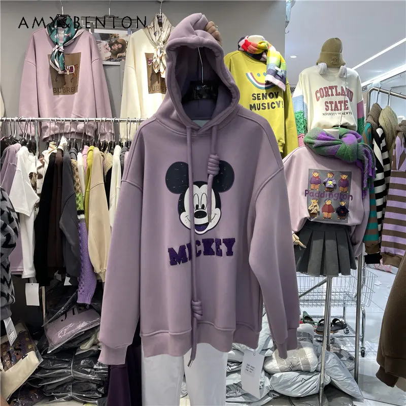 Autumn and Winter New Cartoon Pattern Printing Plus Velvet Hooded Pullover for Women Casual Hooded Sweatshirt Pullover Tops
Autumn and Winter New Cartoon Pattern Printing Plus Velvet Hooded Pullover for Women Casual Hooded Sweatshirt Pullover Tops