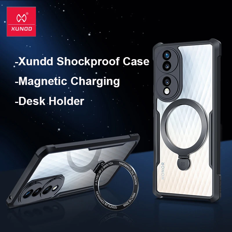 Xundd Magnetic Holder Case For Honor 70, Shockproof Wireless Charging Bumper Phone Cover With Ring Stand For Honor70 Pro Case
Xundd Magnetic Holder Case For Honor 70, Shockproof Wireless Charging Bumper Phone Cover With Ring Stand For Honor70 Pro Case