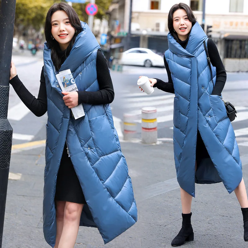 2022 Autumn Winter New Bright Face Large Size Down Cotton Vest Women's Long Knee Cotton Jacket Jacket
2022 Autumn Winter New Bright Face Large Size Down Cotton Vest Women's Long Knee Cotton Jacket Jacket
