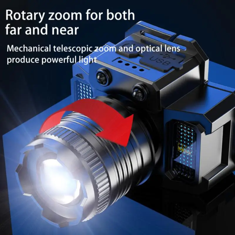 Sensor Flashlight Headlight 2000mAh Strong Light Long-range Headlight Telescopic COB Warning Side Lights Outdoor Fishing Lamp
Sensor Flashlight Headlight 2000mAh Strong Light Long-range Headlight Telescopic COB Warning Side Lights Outdoor Fishing Lamp